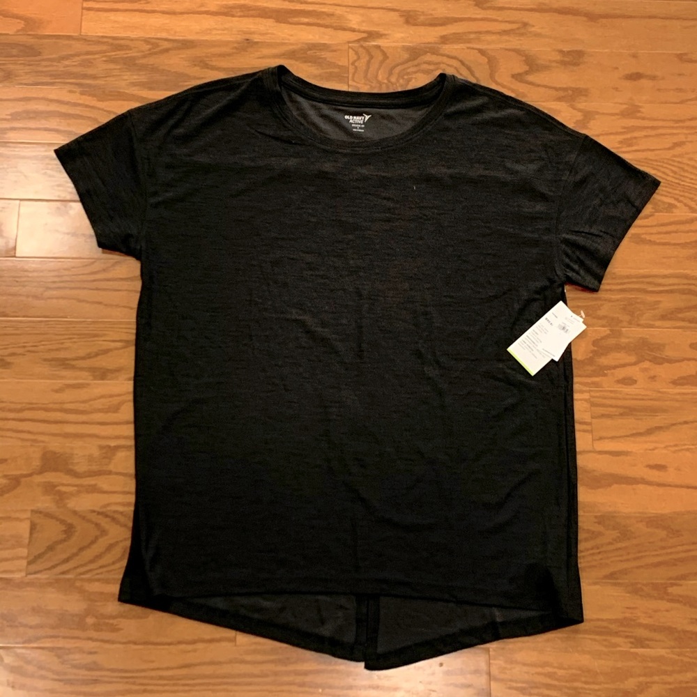 Dark grey workout top. NWT!